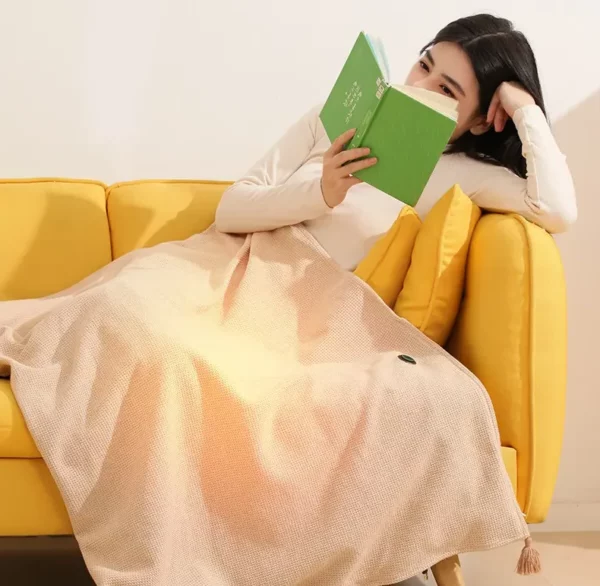 Electric Shawl with 3 Heat Settings and Detachable Heating Element Micro USB Charging