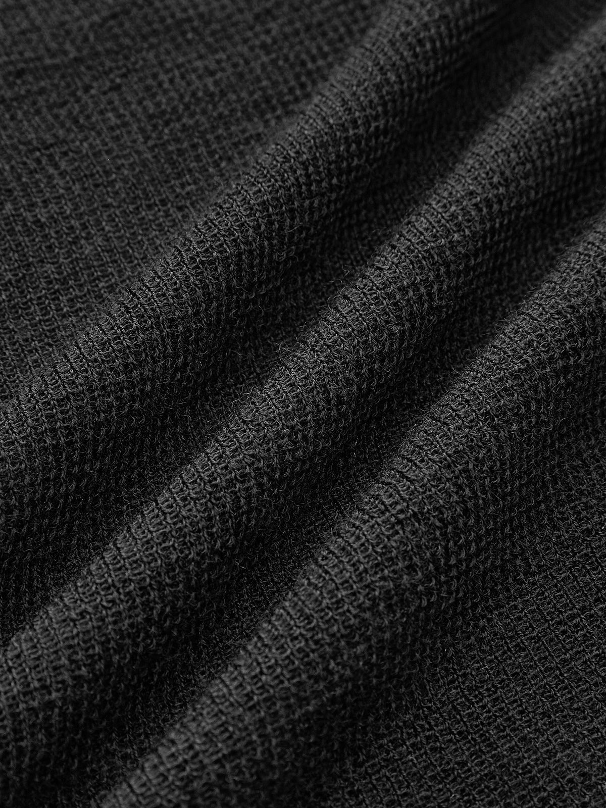 Wool Blend Sheer Turtleneck with Moderate Stretch and Regular Fit