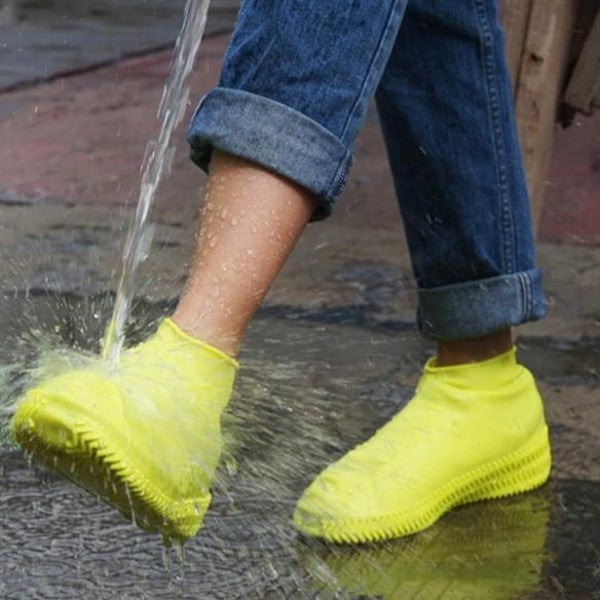 Waterproof Silicone Shoe Covers with Reusable Non Slip Grip for Rainy Days