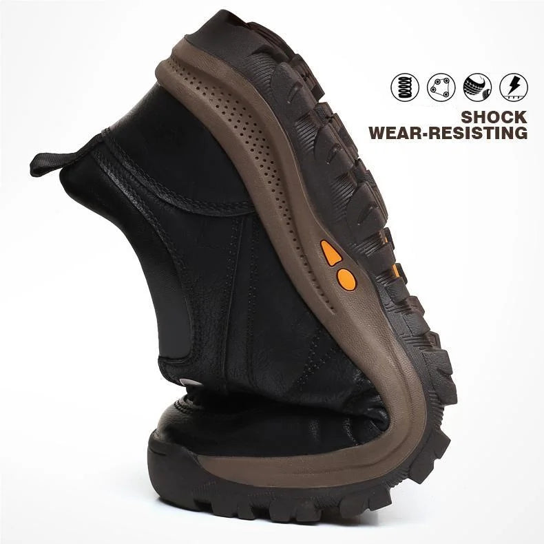 Mens Lace Up Shoes with Arch Support and Breathable Mesh Non Slip Rubber Sole