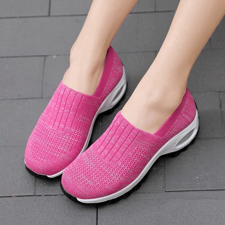 Orthopedic Walking Shoes for Women with Arch Support and Breathable Mesh Upper