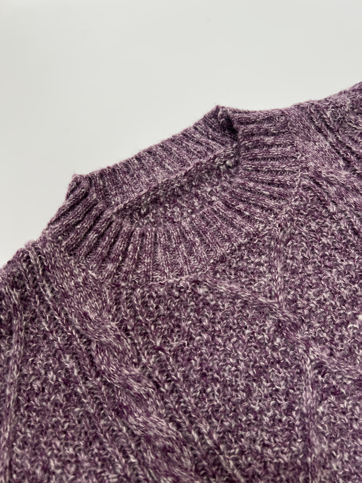 Cable Knit Sweater Dress with Round Neckline and Midi Length Loose Relaxed Fit
