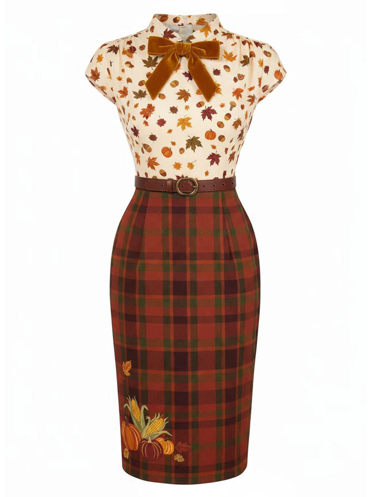 1960s Christmas Tree Reindeer Snowflake Pencil Dress - vintage dress, retro fashion