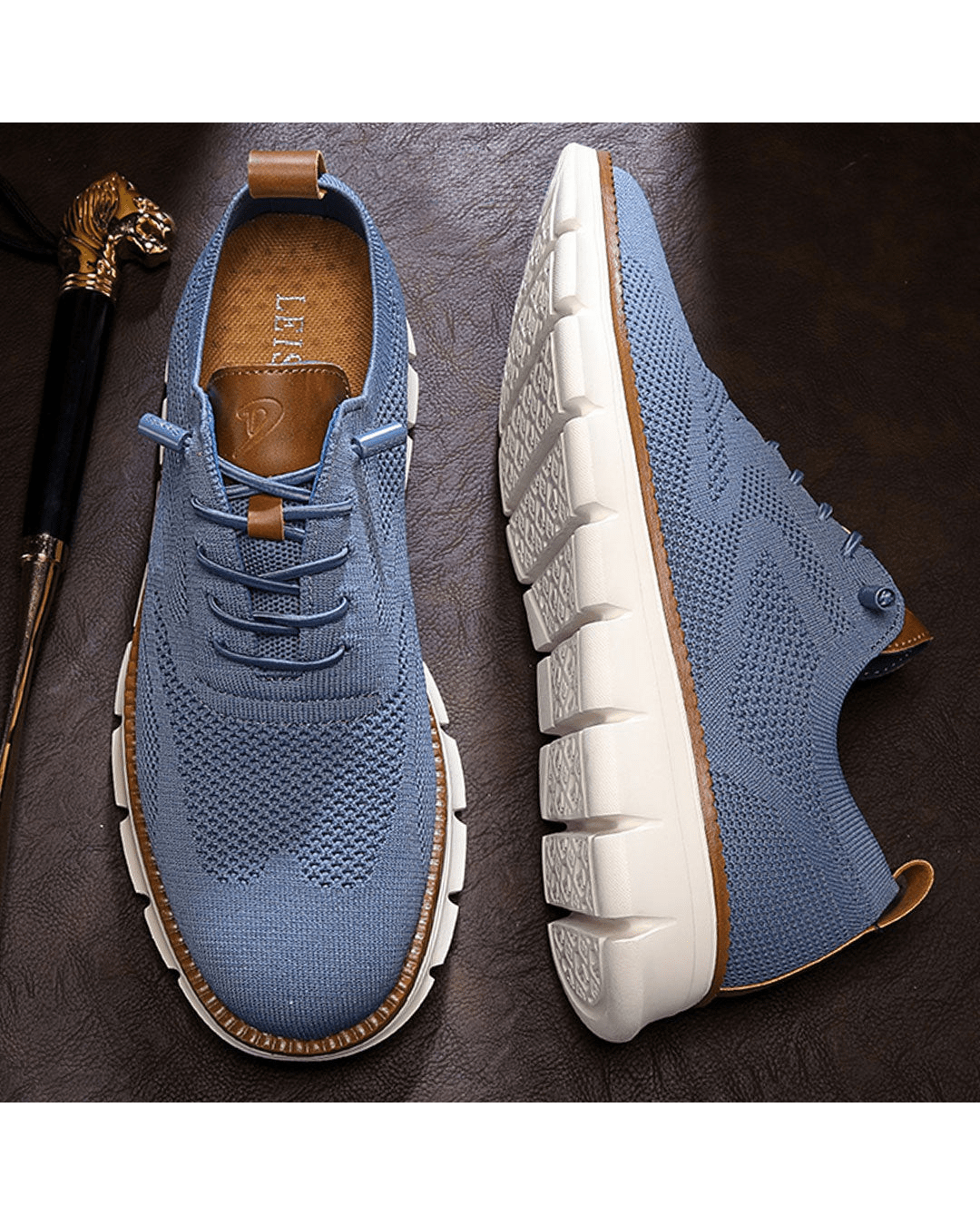 Mesh Sneakers with Shock Absorbing Sole and Ergonomic Outsole Minimalist Design