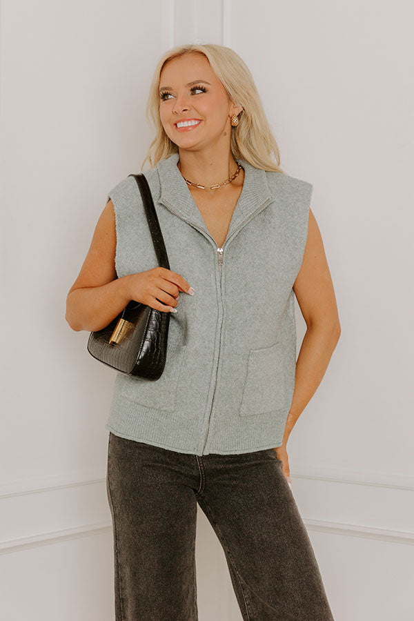 Cabin Cozy Knit Vest Image 2