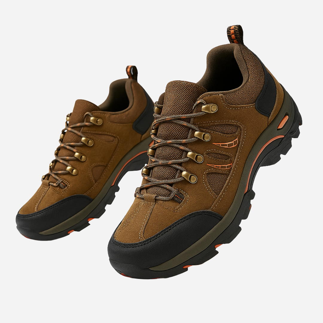 All-Terrain Hiking Shoes with Breathable Material and Slip-Resistant Sole