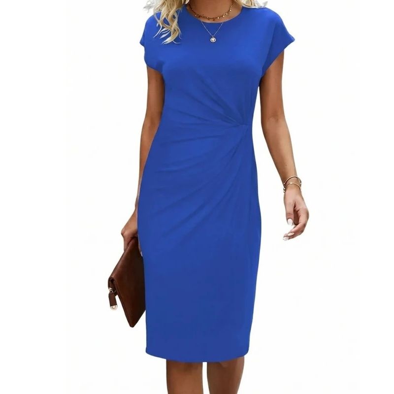 Womens Elegant Midi Dress, Flattering Midi Length Dress for Work and Leisure