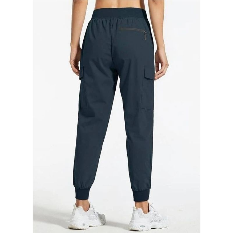 Womens Cargo Joggers, Lightweight Quick Dry Hiking Pants, Athletic Lounge Casual Travel Pants