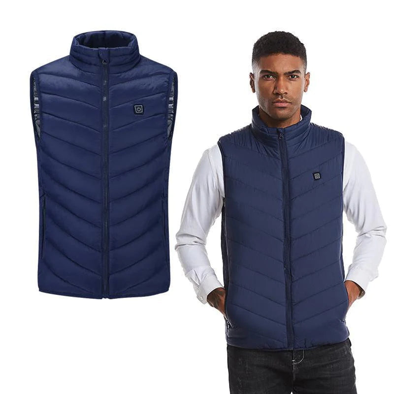 Heated Puffer Vest with 11 Heating Areas and Carbon Fiber Technology, 12-Hour Battery