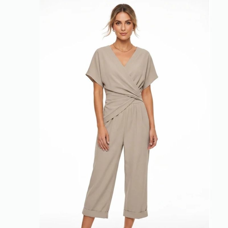 Elegant Two Piece Set, Fashionable Matching Outfit for Womens Everyday Style