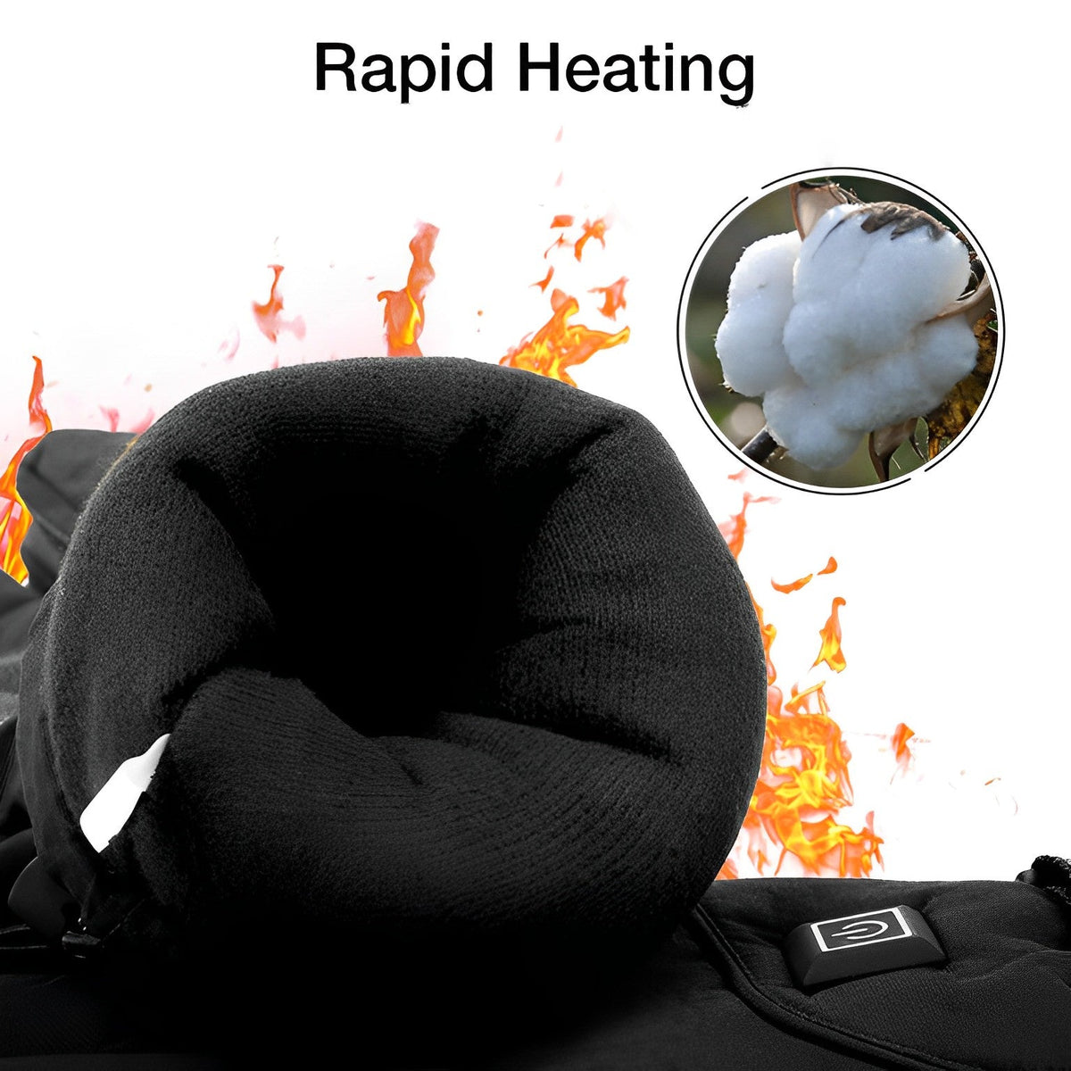 Rechargeable Heated Gloves with Three Temperature Settings and 8 Hour Battery