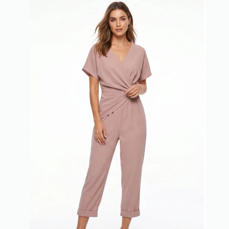 Elegant Two Piece Set, Fashionable Matching Outfit for Womens Everyday Style