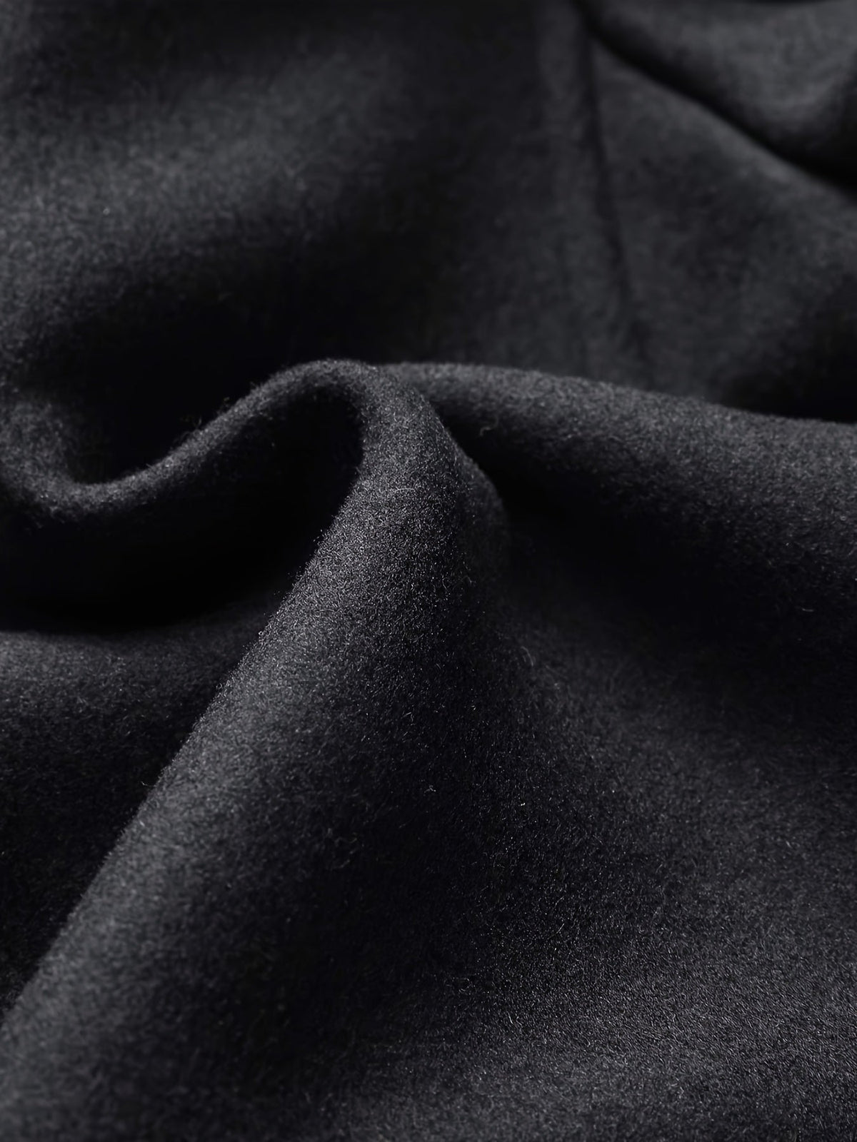 Single-Breasted Overcoat with Lapel Collar and Detachable Scarf