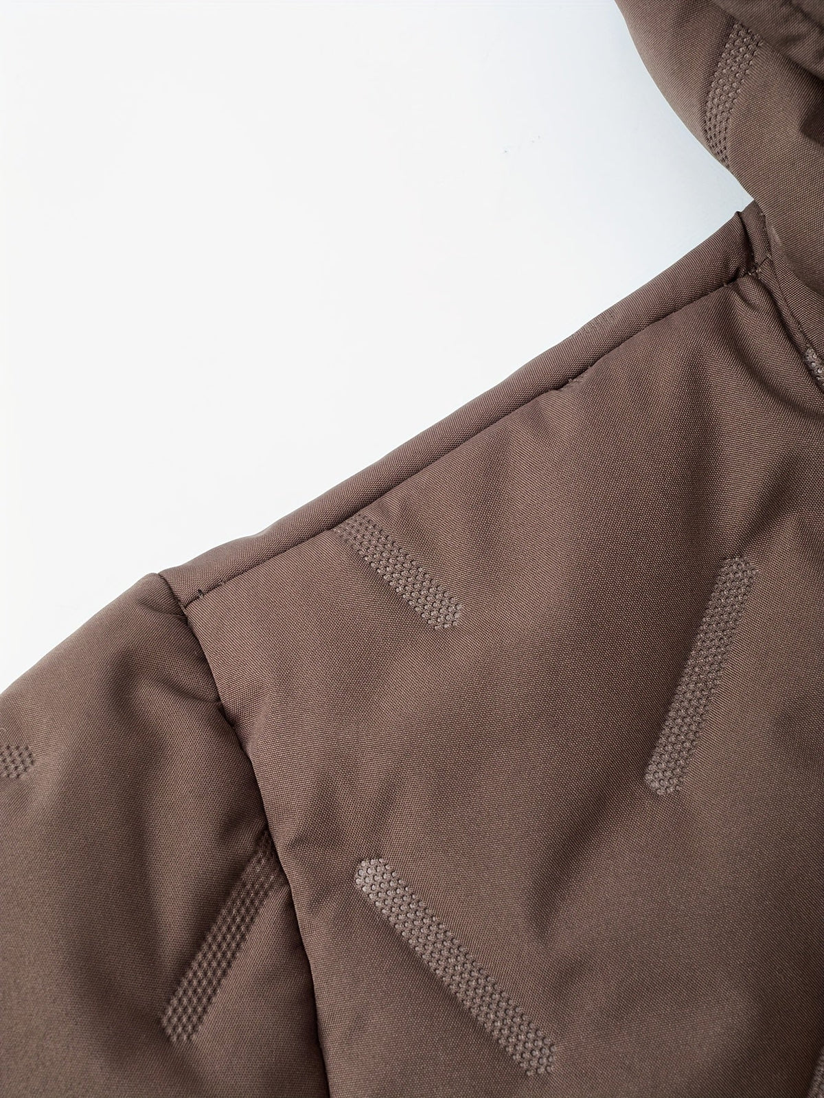 Hooded Winter Jacket with Plush Lining and Zip Pockets, Relaxed Fit