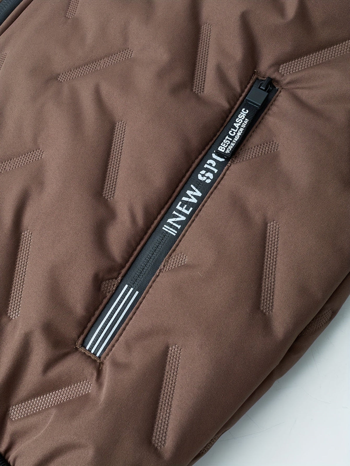 Hooded Winter Jacket with Plush Lining and Zip Pockets, Relaxed Fit