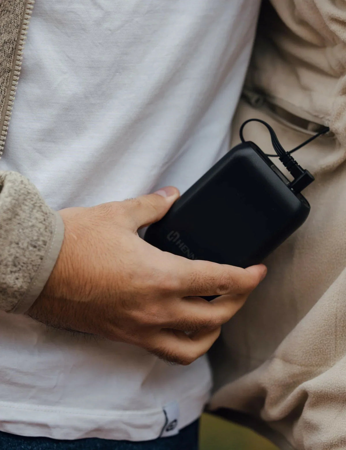 Heated Fleece Jacket with Five Carbon Fiber Zones and Universal Power Bank Charging