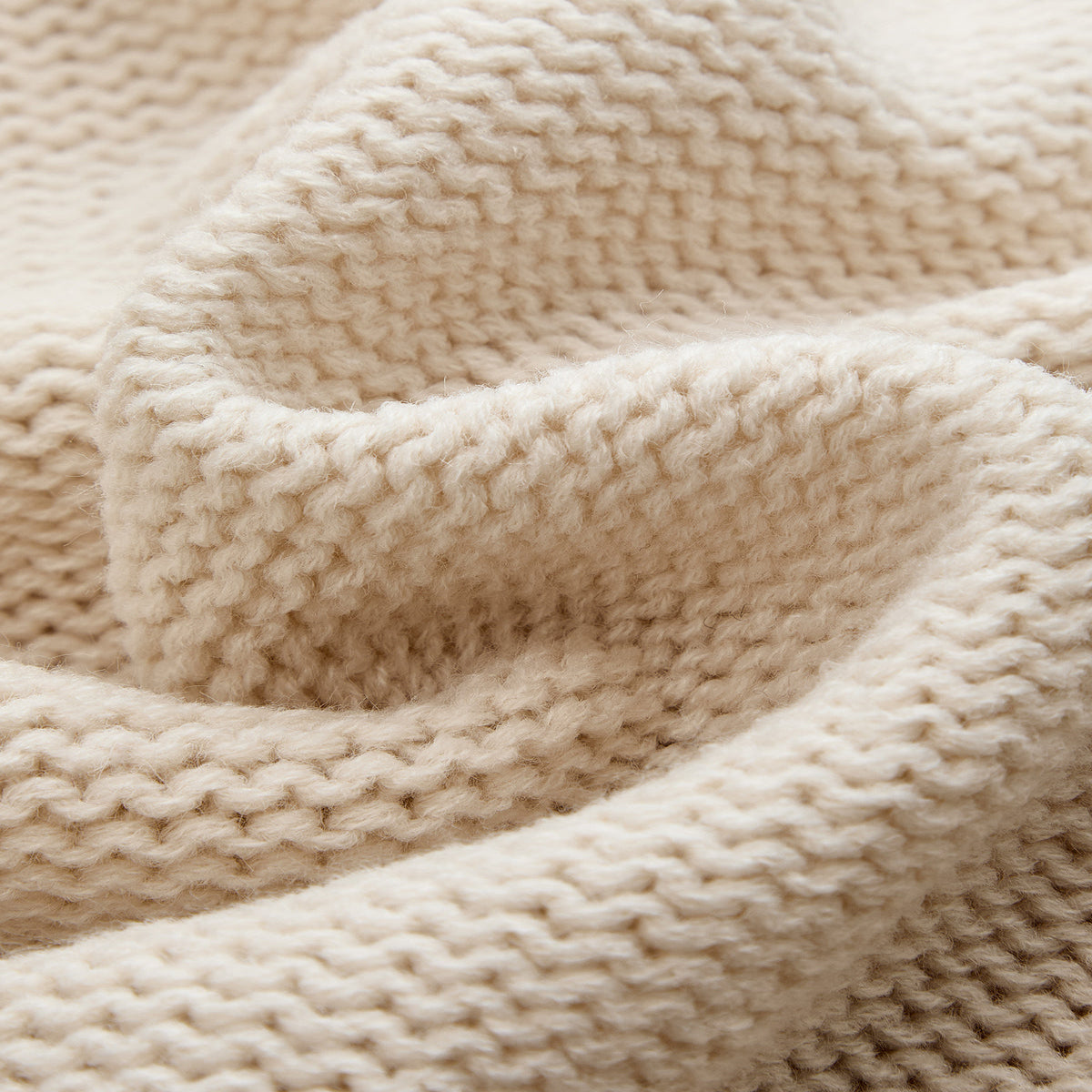 Relaxed Fit Knit Sweater with High Stretch Acrylic and Long Sleeves