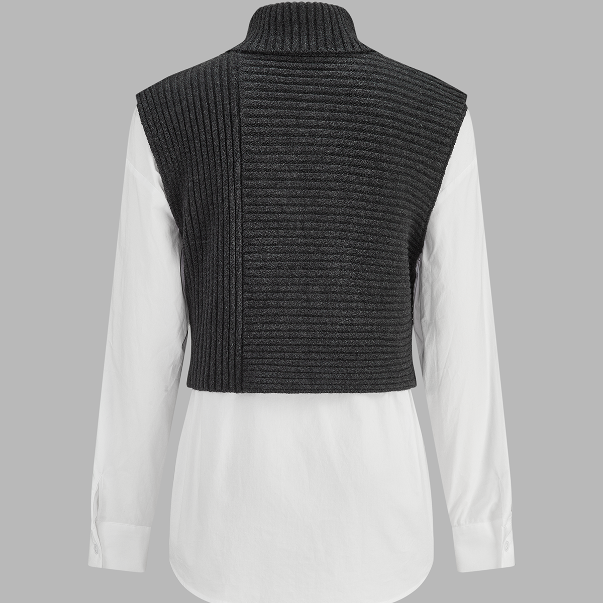 Relaxed Knit Sweater with Breathable Fabric and Slight Stretch