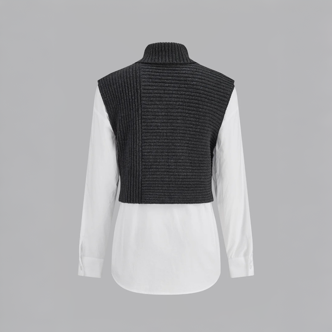 Relaxed Knit Sweater with Breathable Fabric and Slight Stretch