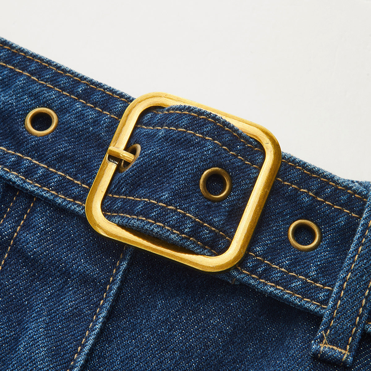 Barrel Leg Jeans with Mid Waist and Slight Stretch, Cotton Blend