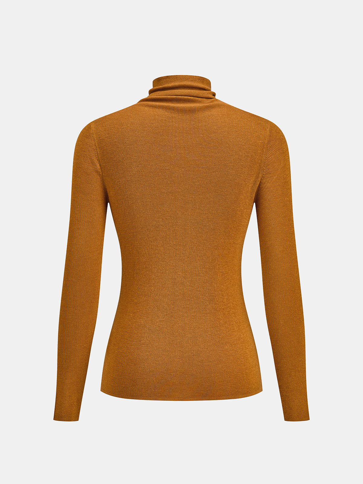 Slim Fit Knit Sweater with Wool Blend and Medium Stretch