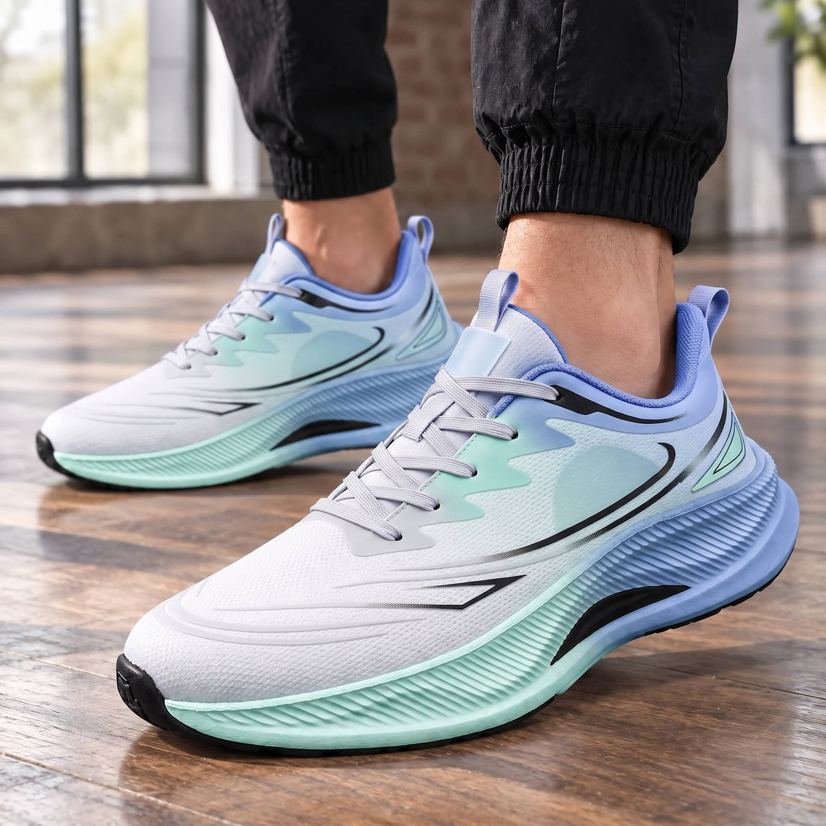 Sculpted Sole Sneakers, Modern Casual Shoes for Everyday Comfort and Style