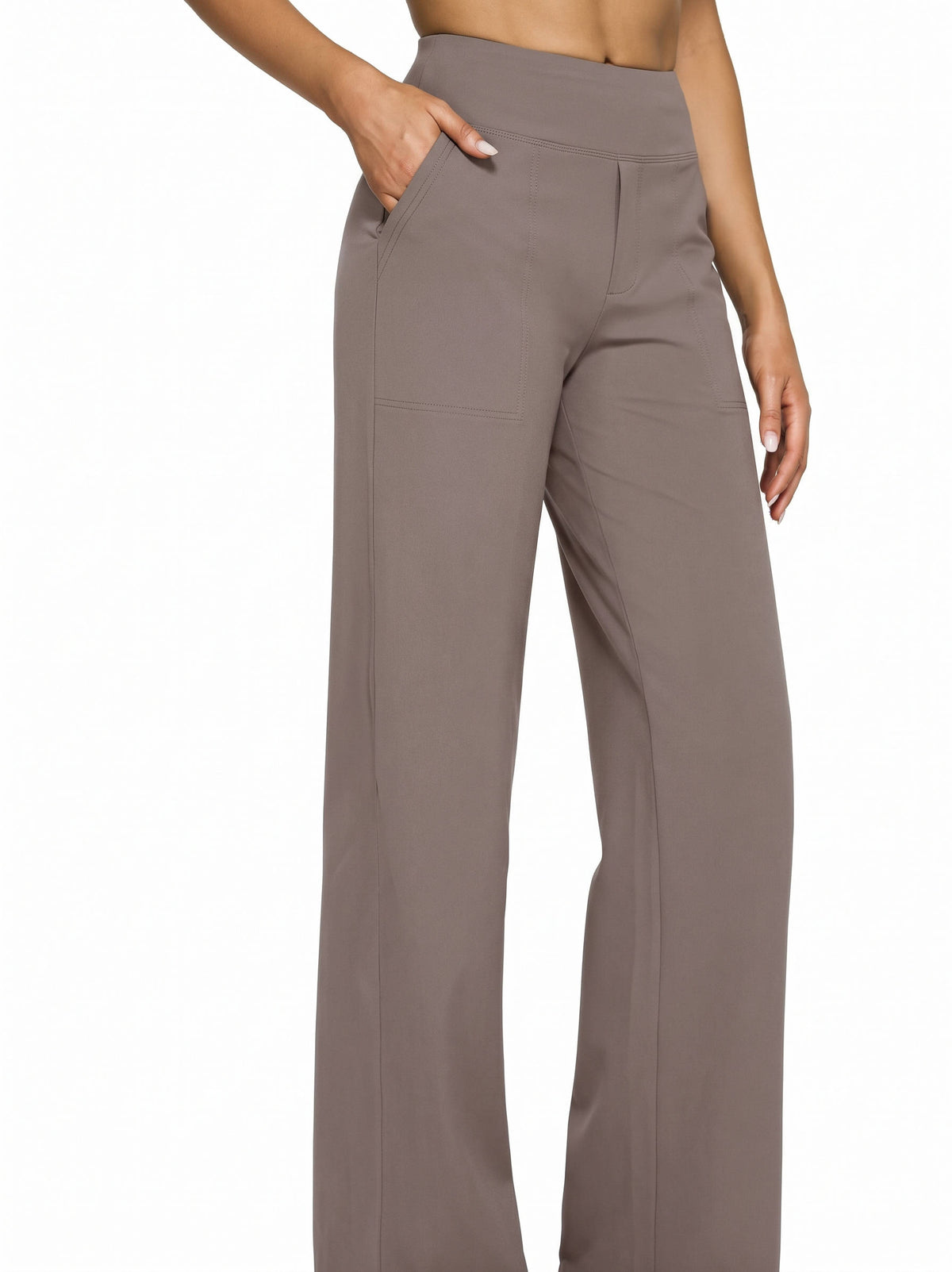 Womens Yoga Pants, High Waisted Wide Leg Pants with Pockets for Yoga, Lounge and Everyday Wear