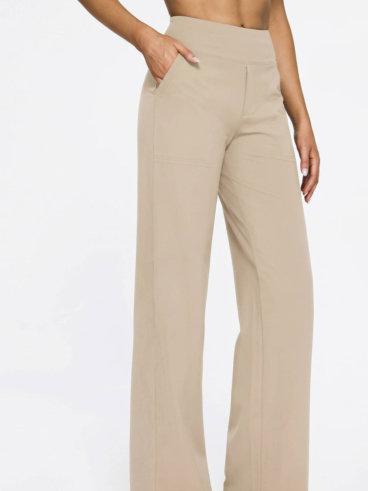 Womens Yoga Pants, High Waisted Wide Leg Pants with Pockets for Yoga, Lounge and Everyday Wear