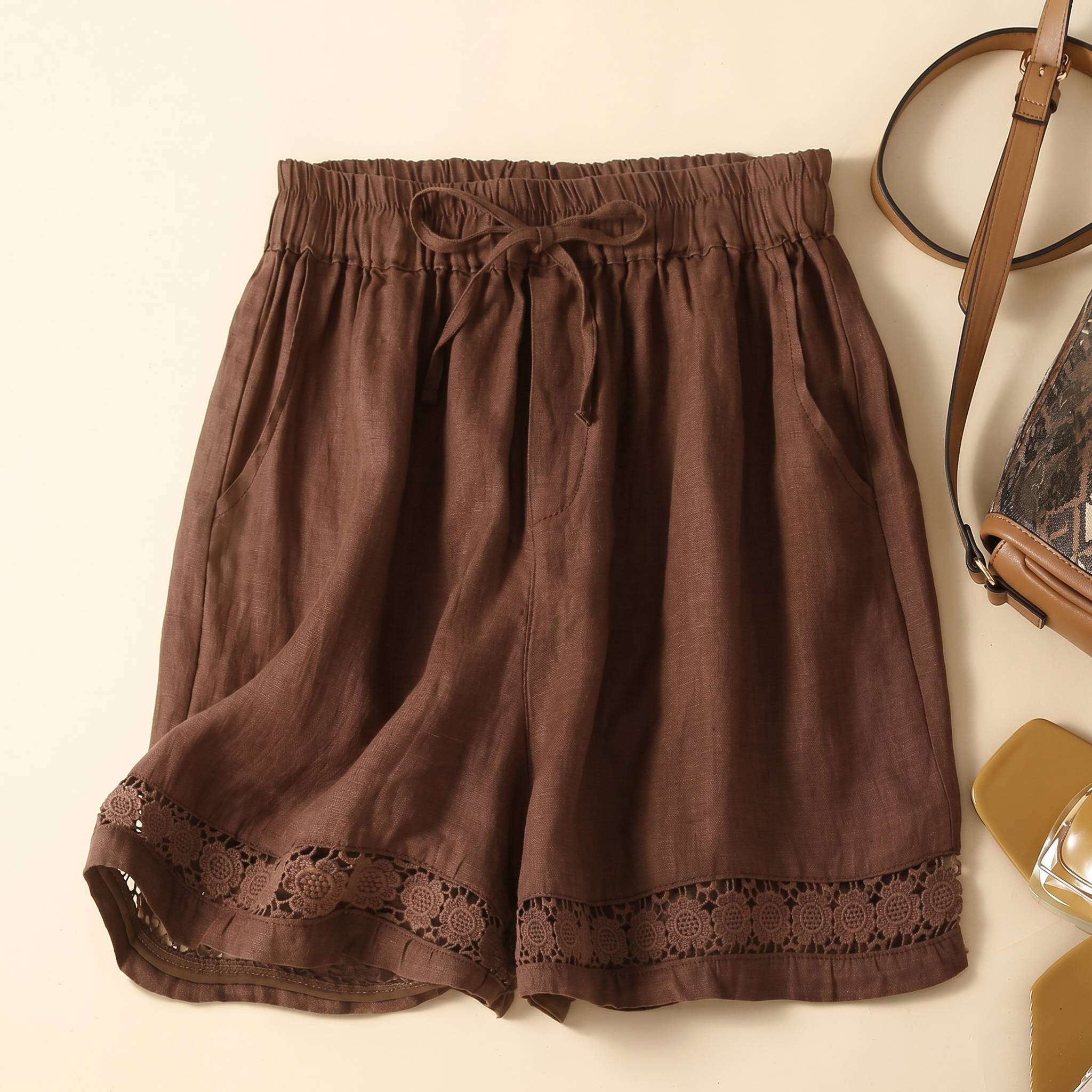 Relaxed Floral Shorts, Stylish Casual Summer Shorts for Women’s Daily Comfort