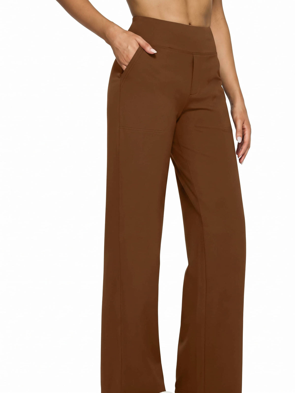 Womens Yoga Pants, High Waisted Wide Leg Pants with Pockets for Yoga, Lounge and Everyday Wear