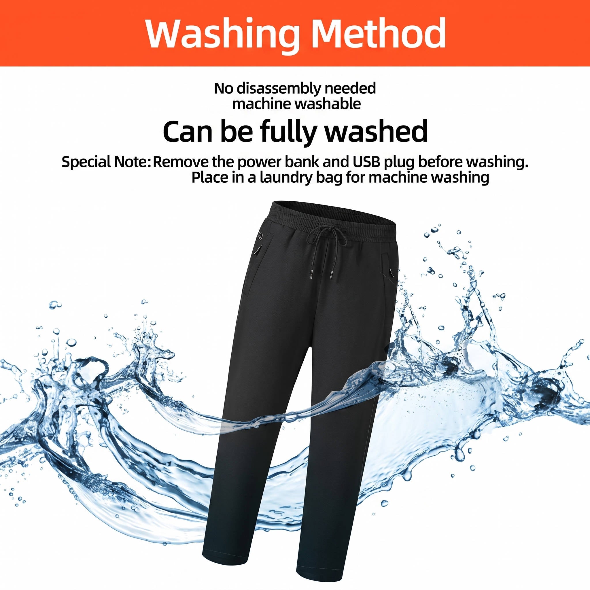 Women's Heated Pants, 12V Battery Powered, Warm Winter Pants for Cold Weather
