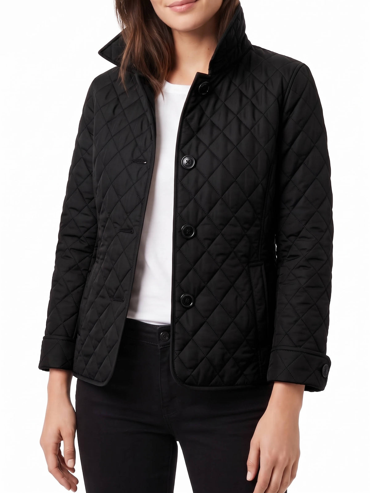 Women's Quilted Jacket, Lightweight Padded Outerwear