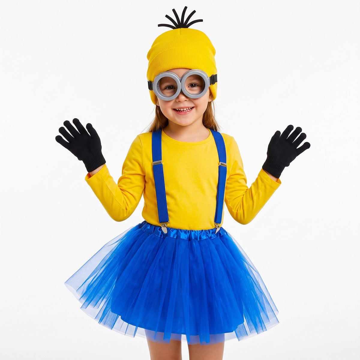 Halloween Costume for Girls, 5 Pcs Kids Cosplay Dress Up Set for Halloween Parties and Costume Events
