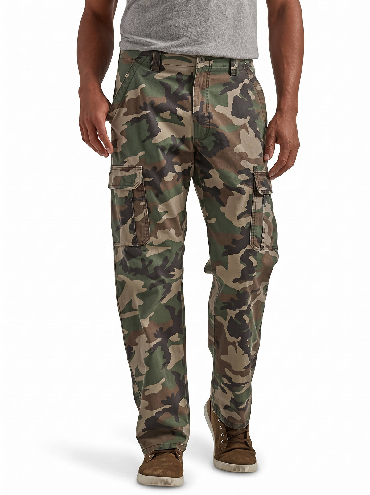 Mens Hunting Pants, Relaxed Fit Stretch Cargo Pants with Utility Pockets for Outdoor Hunting and Field Activities
