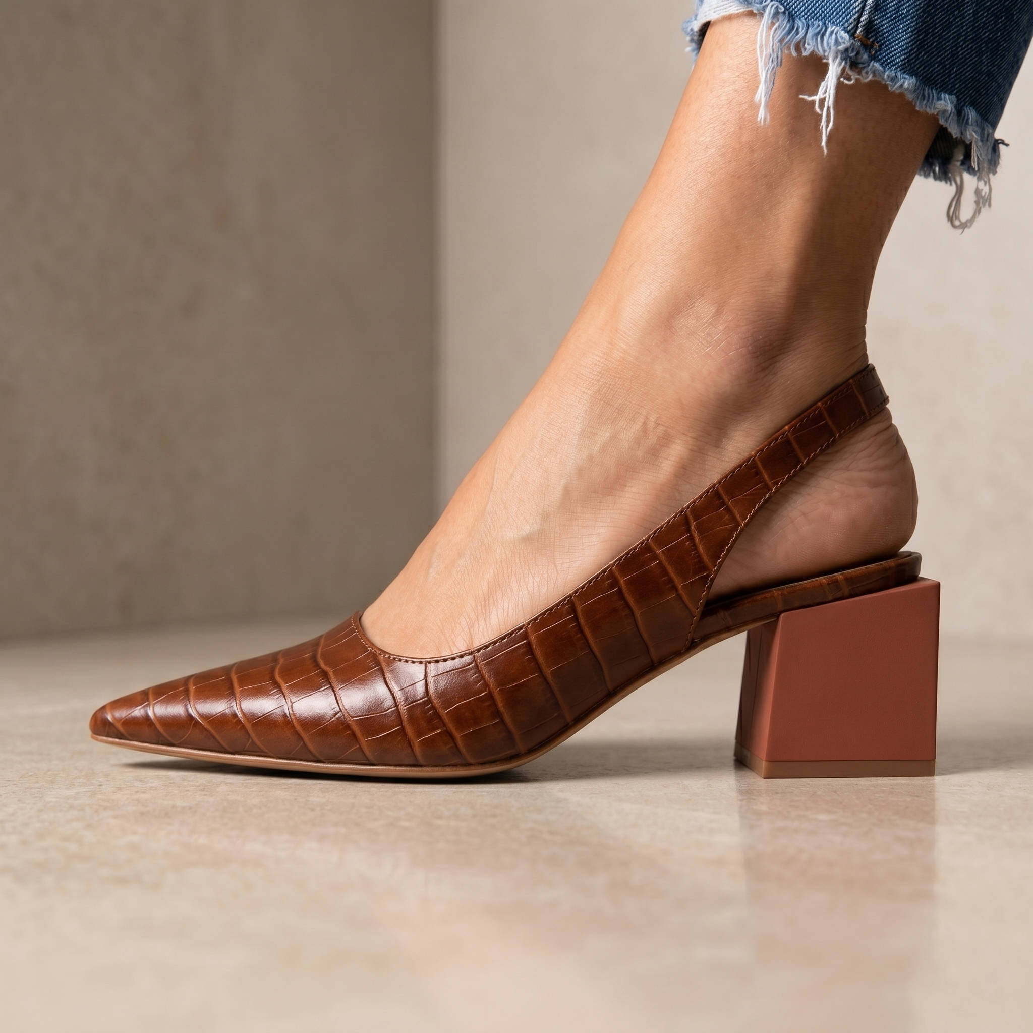 Women's Comfortable Wedge Dress Pumps, Fashion Block Heel Shoes for Work and Weddings