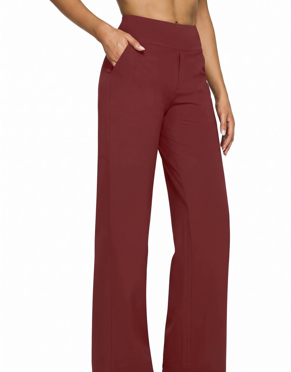 Womens Yoga Pants, High Waisted Wide Leg Pants with Pockets for Yoga, Lounge and Everyday Wear