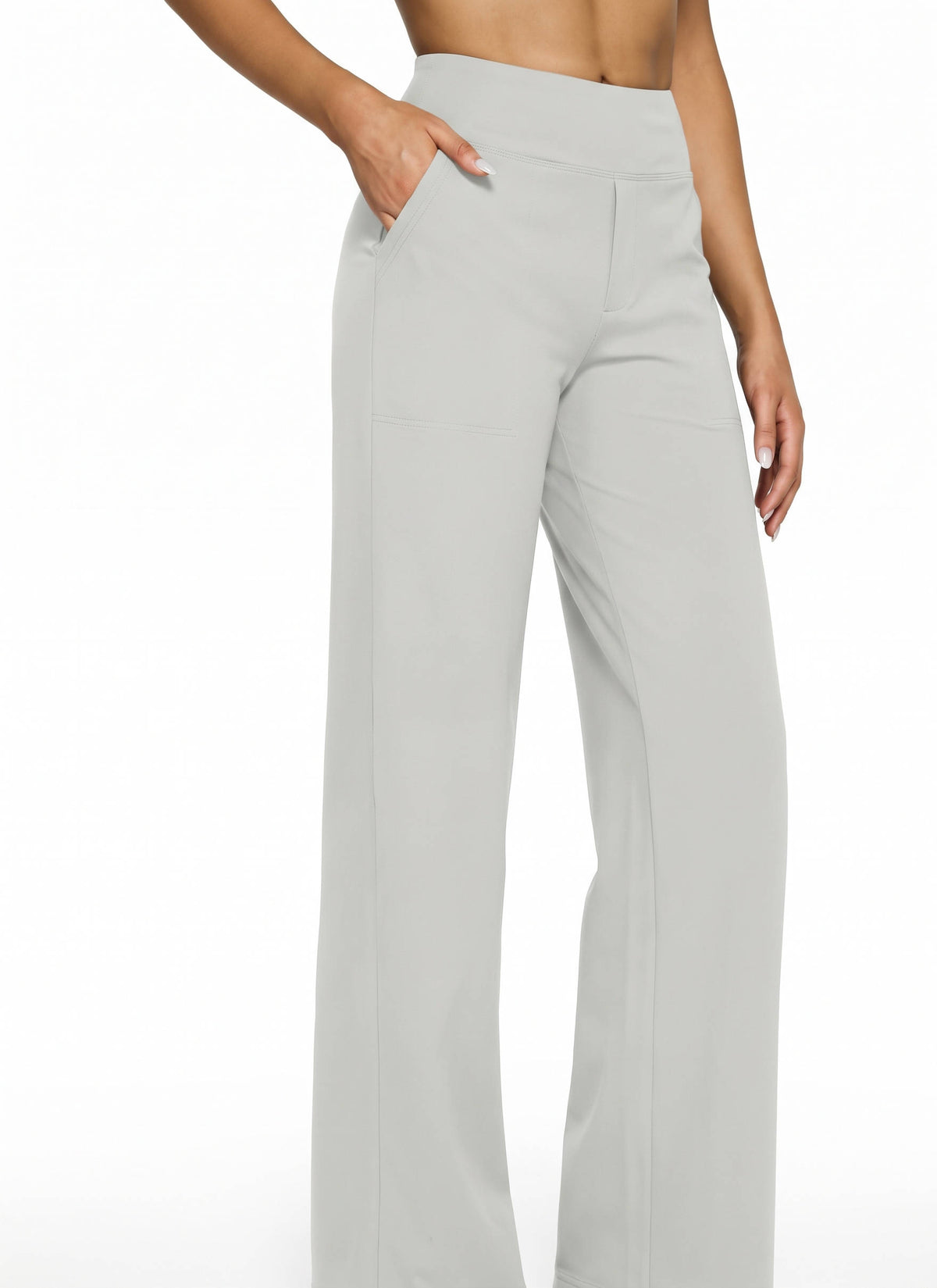 Womens Yoga Pants, High Waisted Wide Leg Pants with Pockets for Yoga, Lounge and Everyday Wear