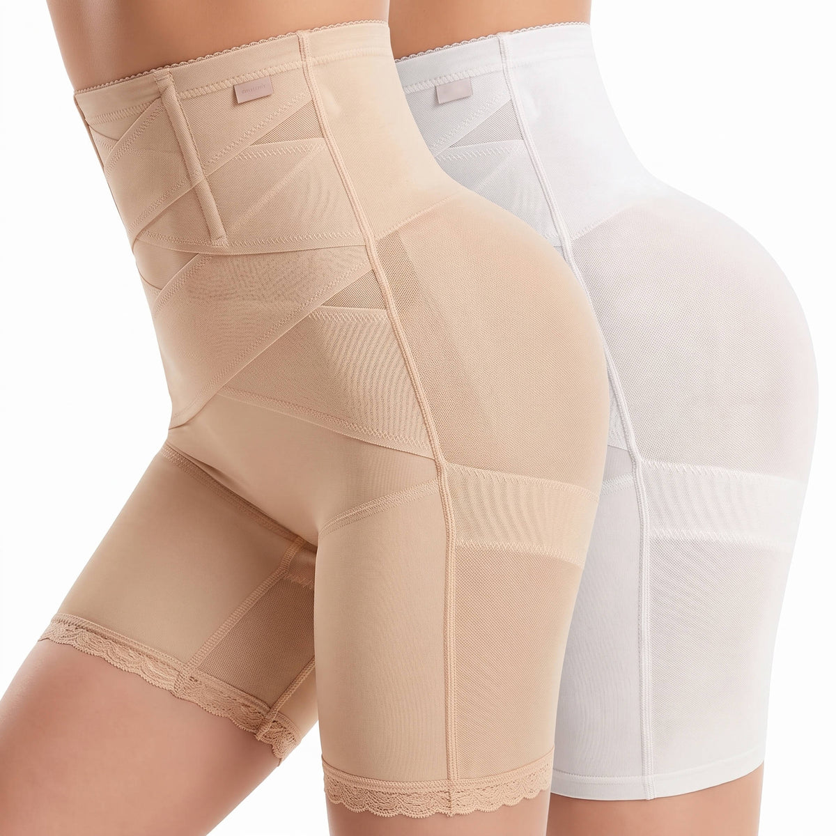 Womens Shapewear Panties, High Stretch Compression Underwear, Solid Color Waist Girdle