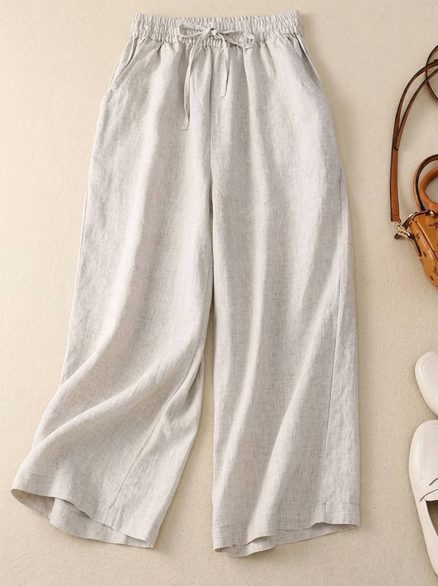 Womens Relaxed Drawstring Pants, Comfortable Casual Pants for Daily Comfort and Style