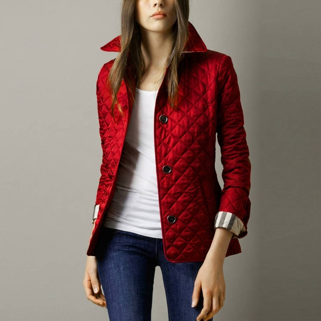 Women's Quilted Jacket, Lightweight Padded Outerwear