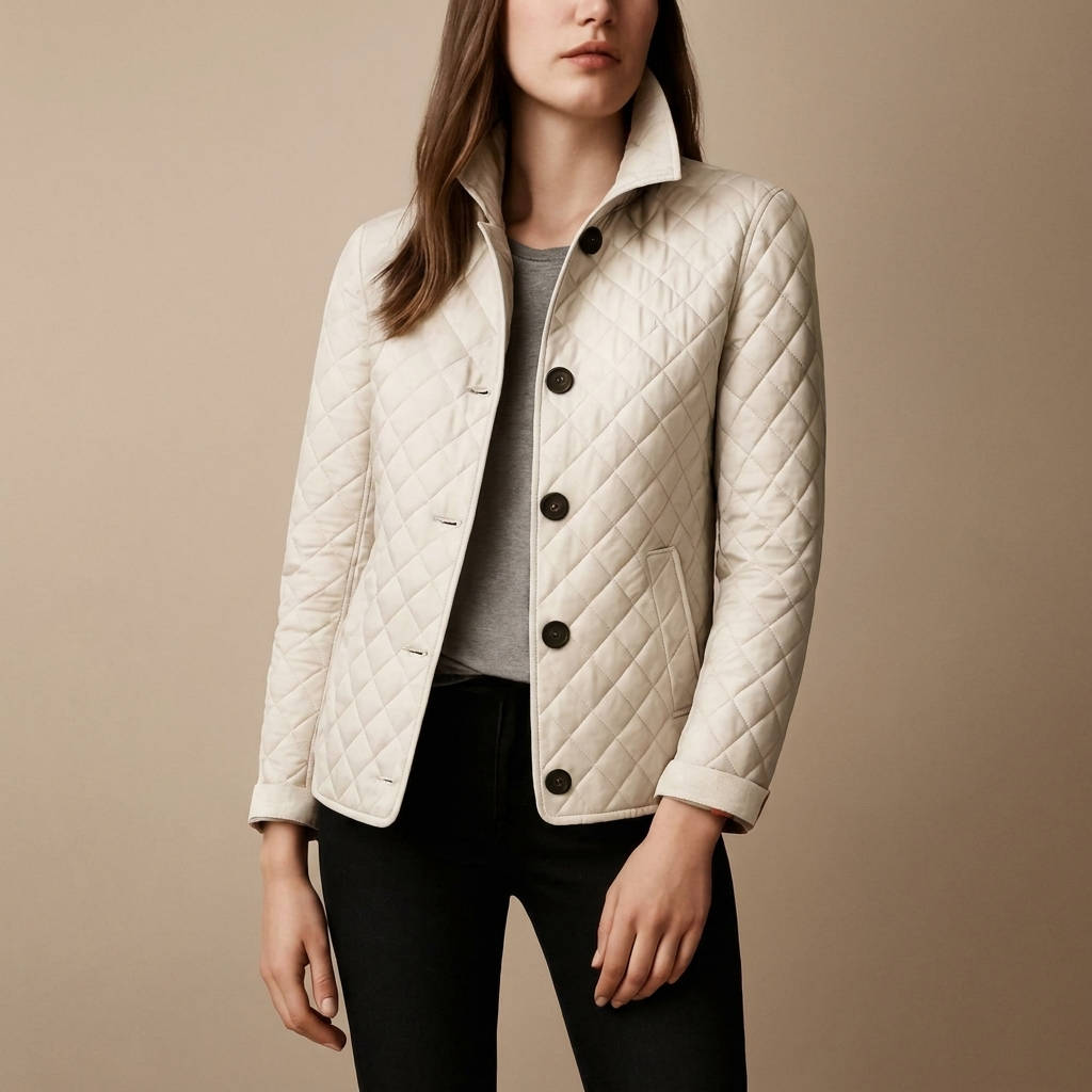 Women's Quilted Jacket, Lightweight Padded Outerwear