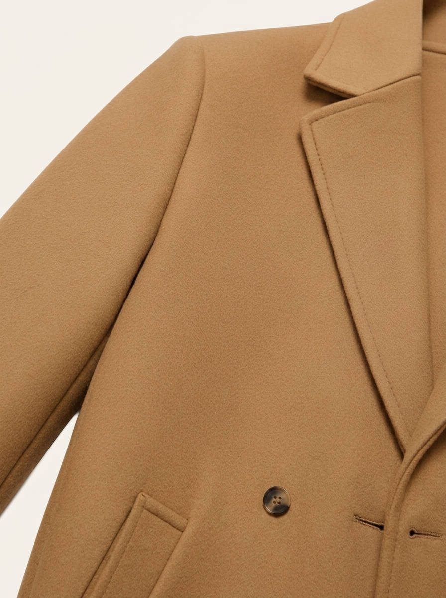 Men's Wool Overcoat, Classic Elegant Winter Coat, Warm Formal Outerwear