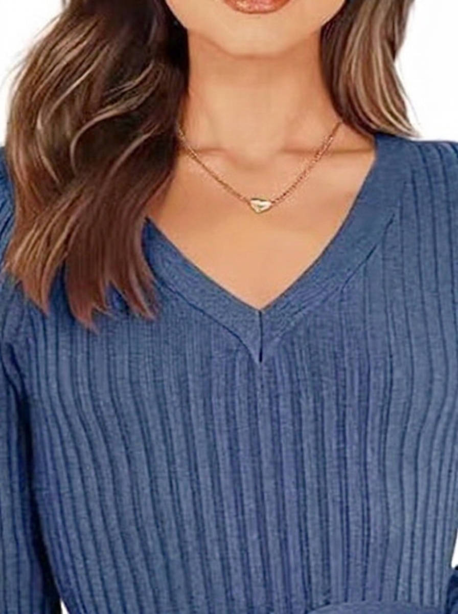 Womens Fall Cable Knit Midi Dress, Long Sleeve V Neck Sweater Dress, 2026 Seasonal Outfit