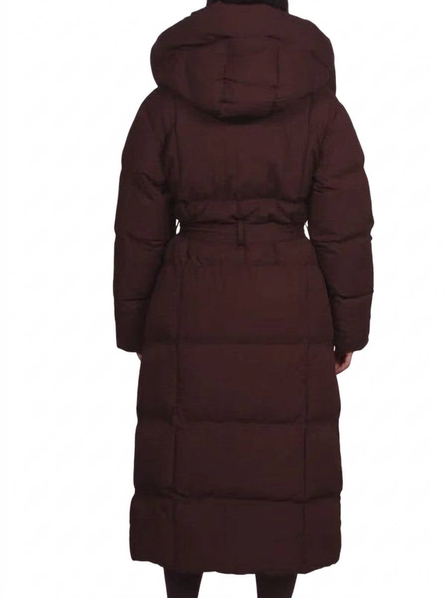 Womens Puffer Coat, Luciana Hooded Winter Coat, Warm Quilted Outerwear