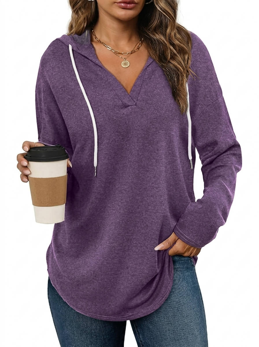 Womens Oversized Hoodie, Long Sleeve Loose Fit Pullover Sweatshirt Top