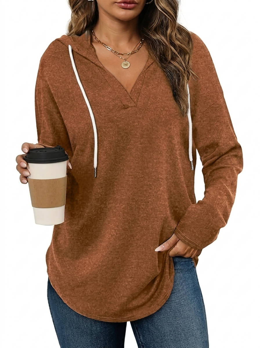 Womens Oversized Hoodie, Long Sleeve Loose Fit Pullover Sweatshirt Top