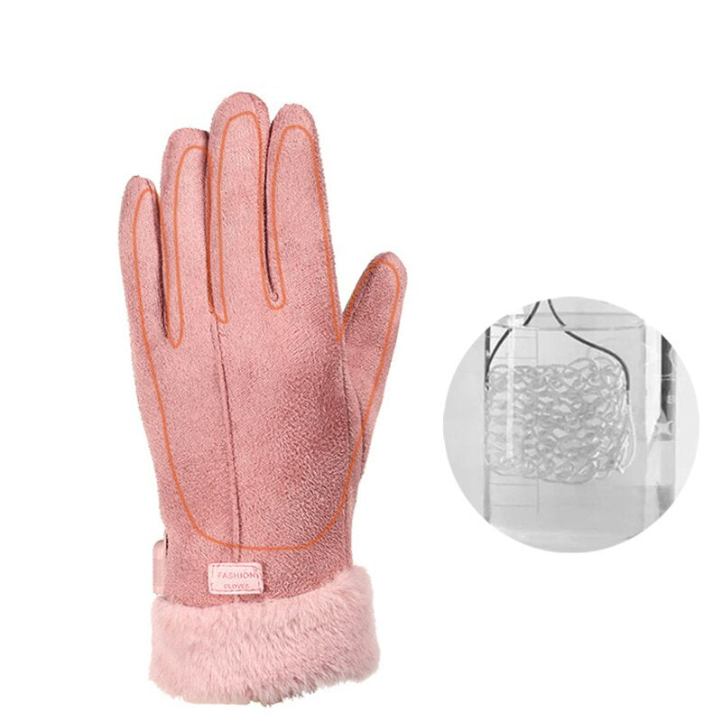 Electric Heated Gloves with Touchscreen friendly Fingers and Three Heat Settings 7 Hour Battery