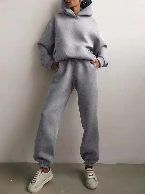Womens Jogging Set Oversized Hoodie Joggers Lounge
