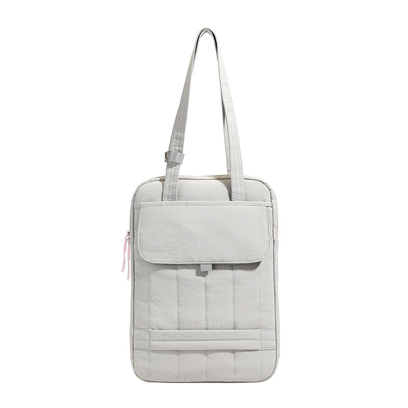 Laptop Tote Bag with Quilted Padding and Organized Interior Pockets for 15in Laptops