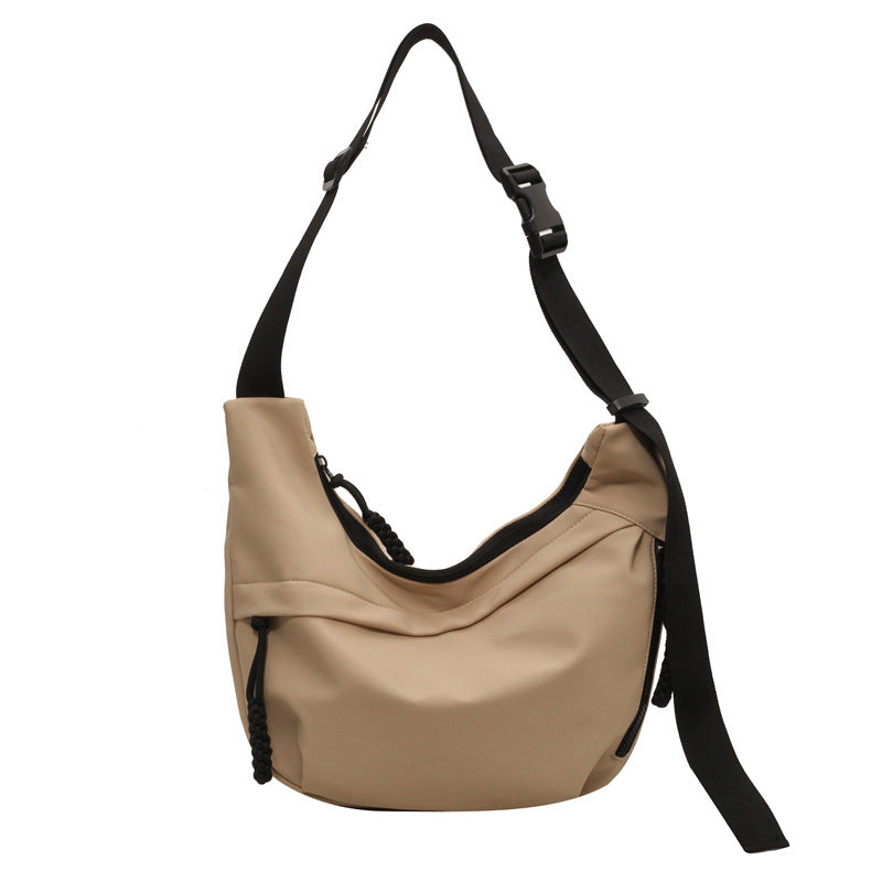 Water Resistant Crossbody Bag with Adjustable Strap and External Zipper Pockets